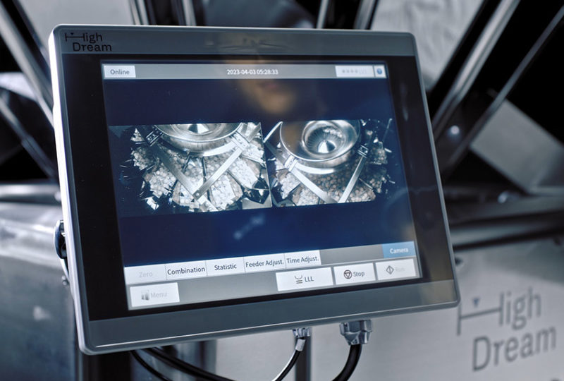 Touchscreen Display | Weigher for Stick Shaped Products | High Dream